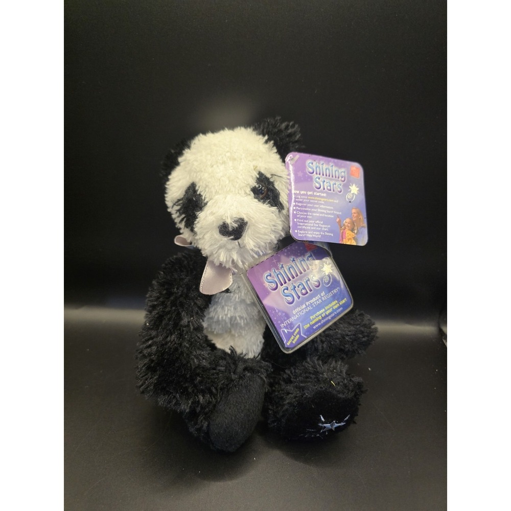Russ Berrie Shining Stars Panda Bear Plush 2006 NWT Sealed Code 344428
